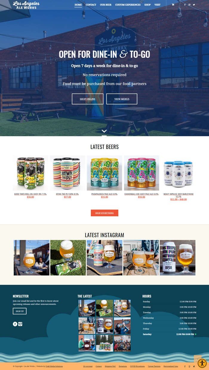 Brewery Website Design