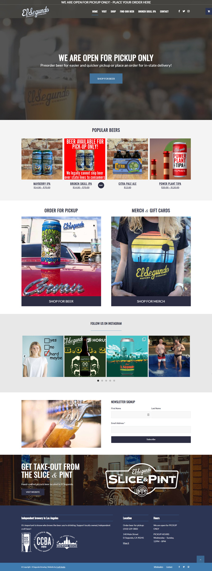 Brewery Website Design