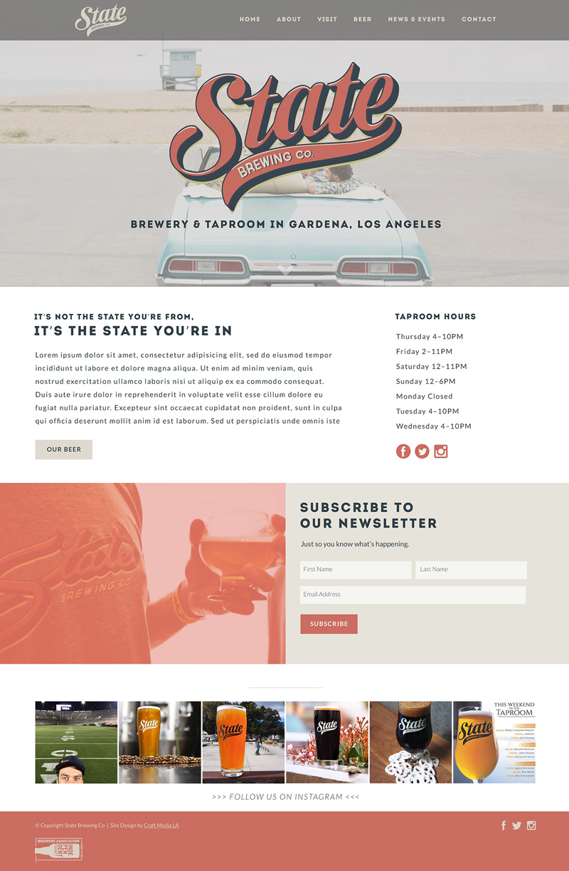 Brewery Website Design