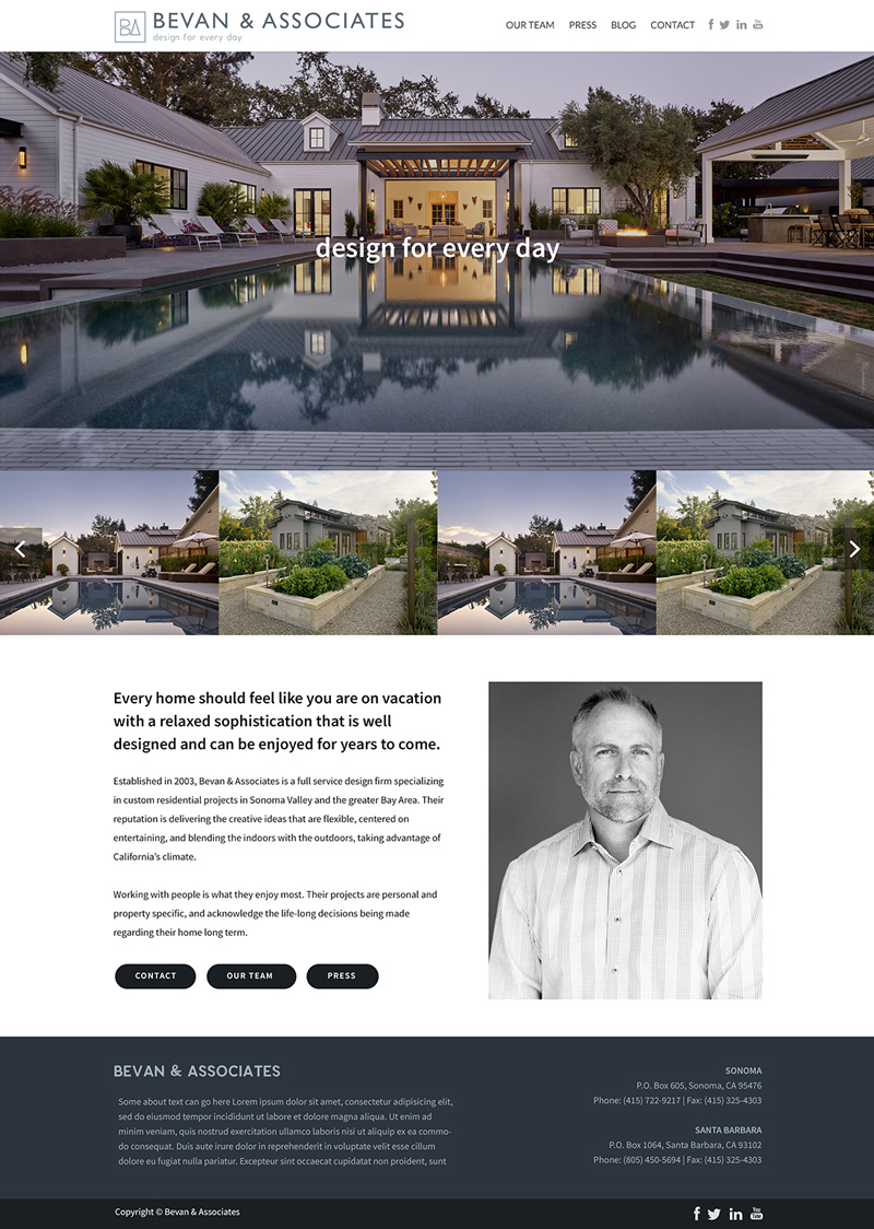 Architect website design